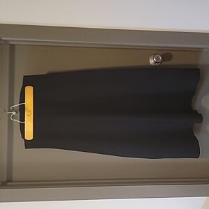 Theory Straight Black Maxi Stretchy Thick Knit Skirt